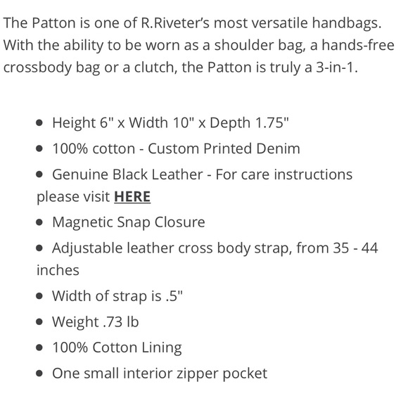 R. Riveter Small crossbody/clutch - Picture 5 of 5